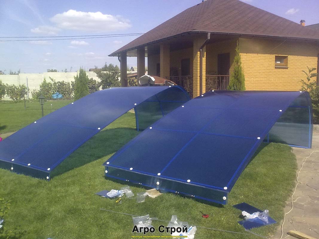 Навес над бассейном 5x10 м