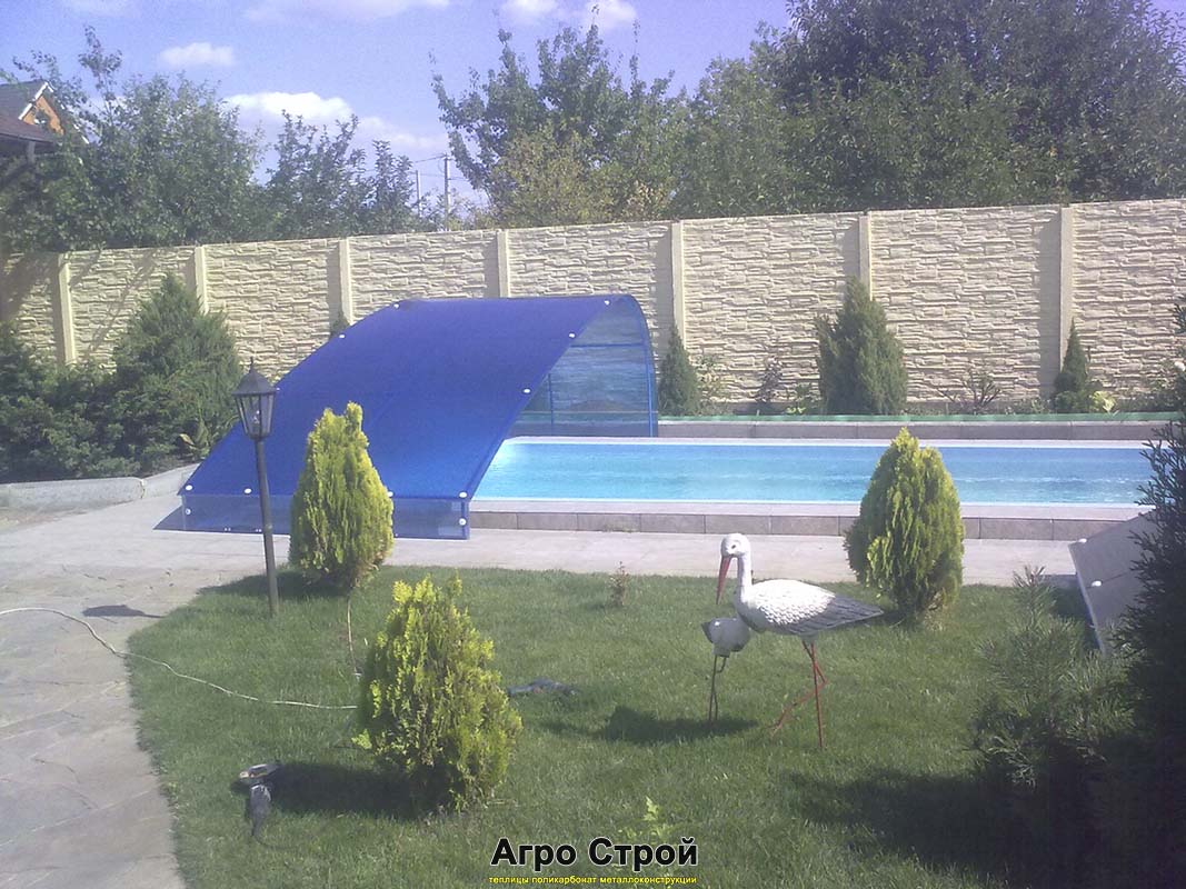 Навес над бассейном 5x10 м