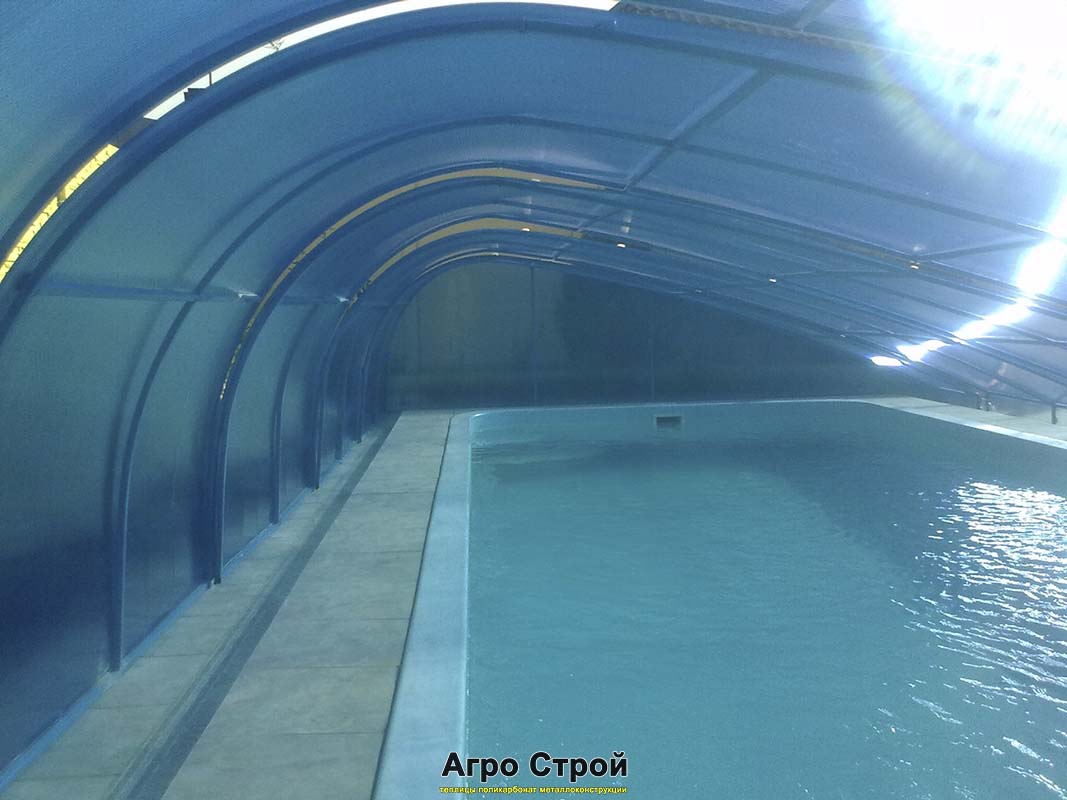 Навес над бассейном 5x10 м