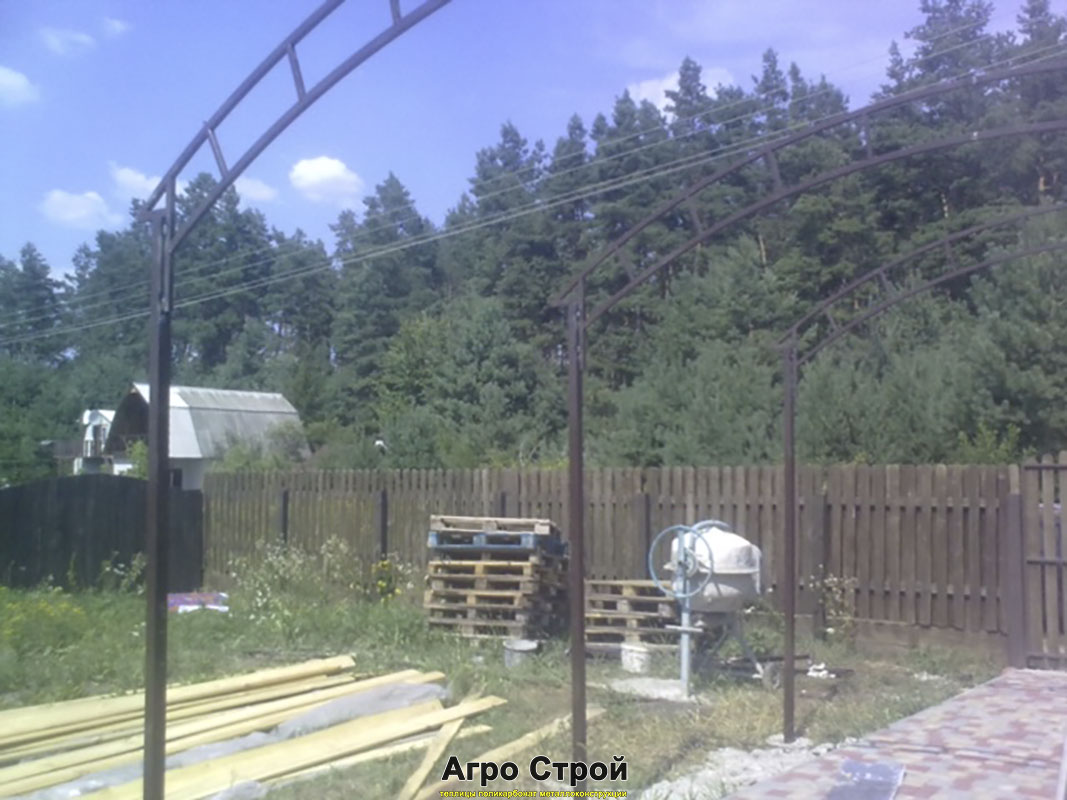 Арочный автонавес 4х8 метров