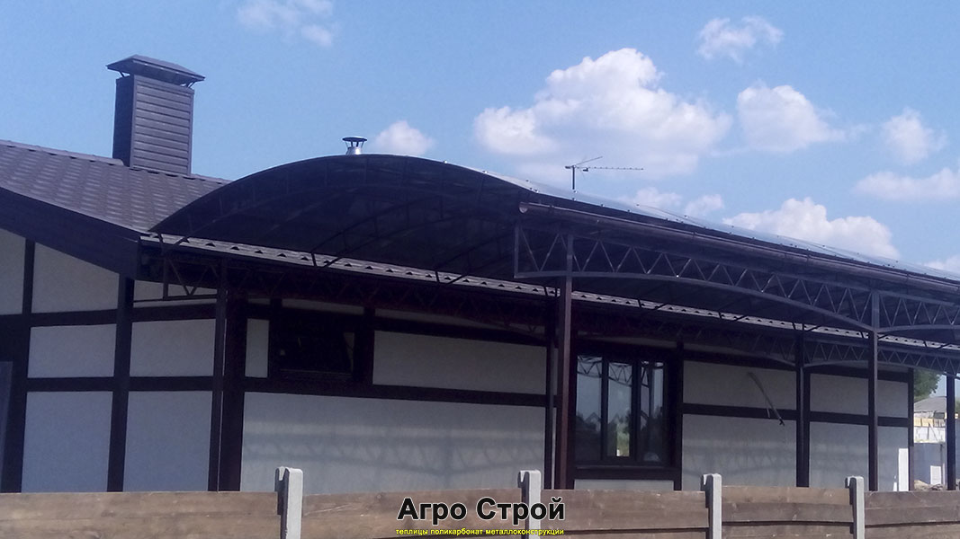 Навес 4,5x15 м