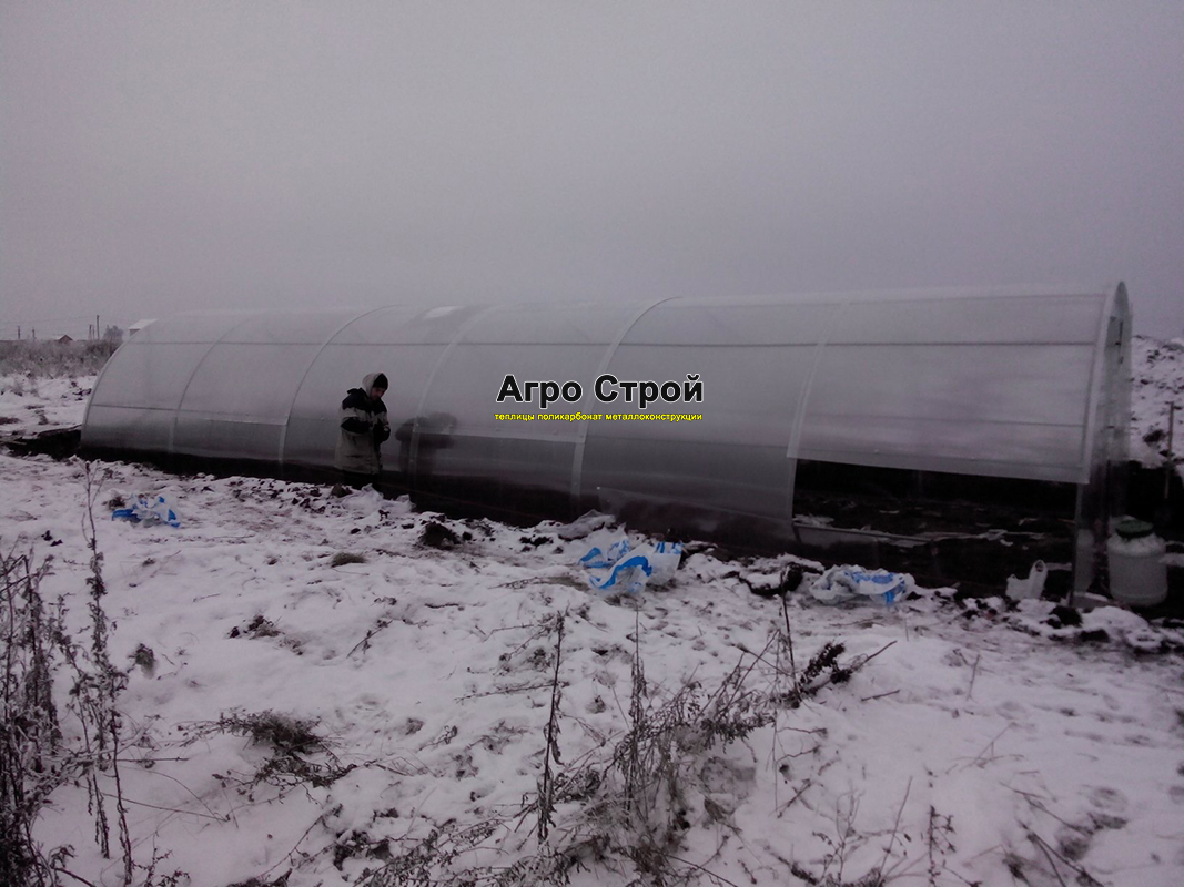 Монтаж теплицы