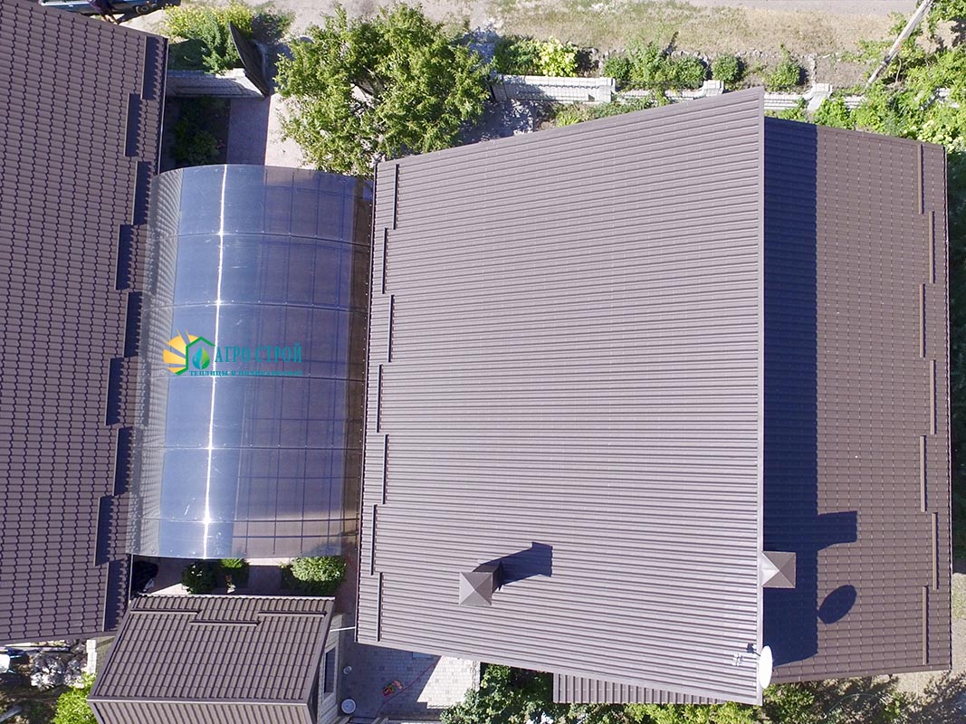 Арочный навес 6.5х12 метров