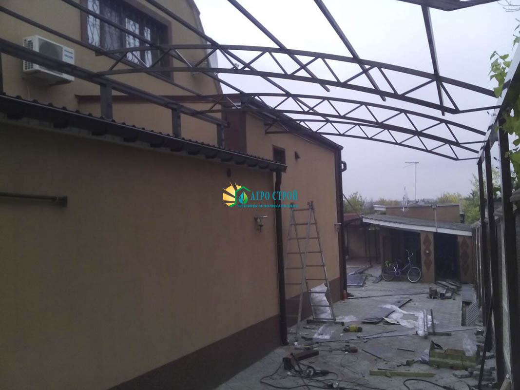 Навес 14х3,5 м