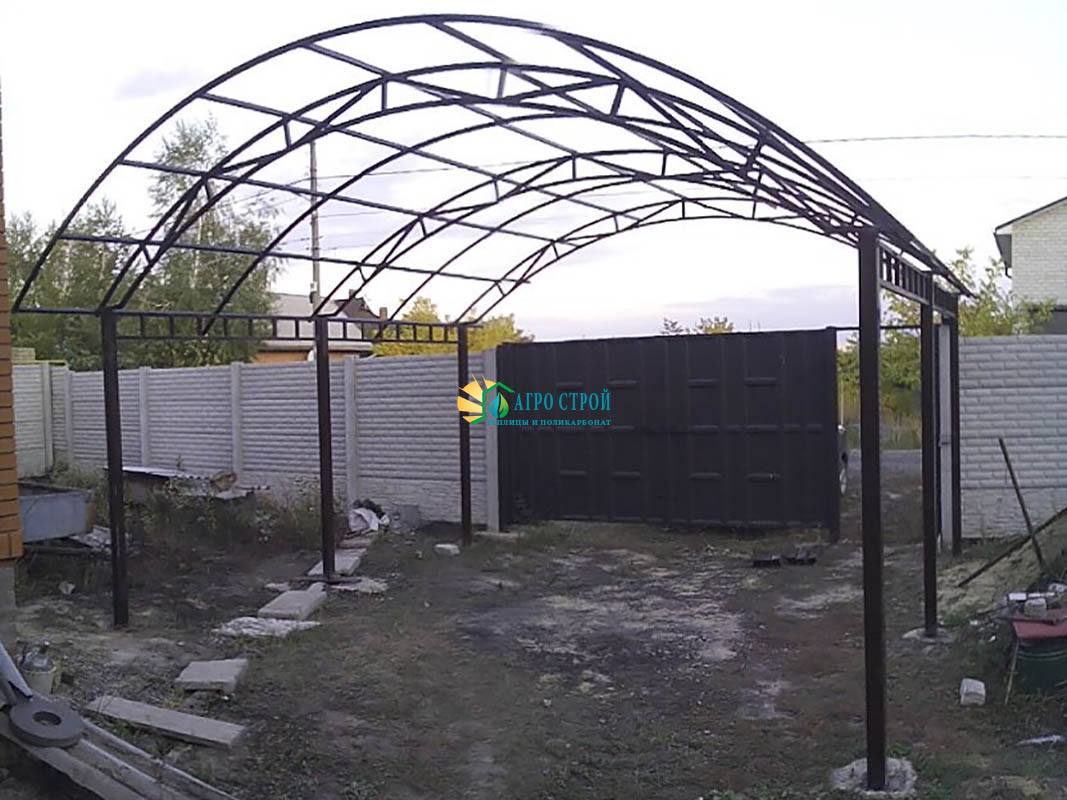 Навес для автомобиля 5х6 метров